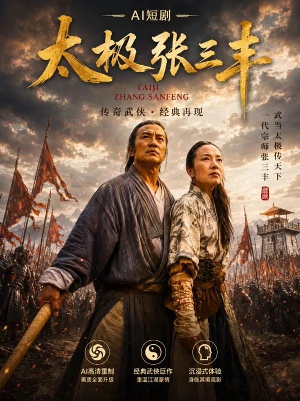 太极张三丰 和 杨紫琼 袁洁莹 师徒之间秘密亲密接触 ai短剧 ai成人