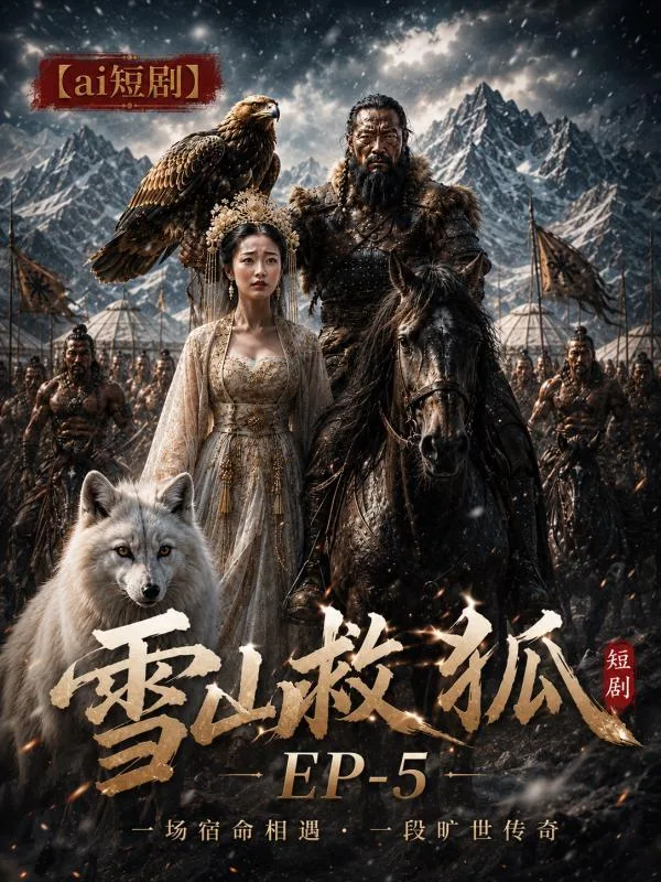 雪山救狐榨恩记 狐女报恩 ai短剧 雪山情欲故事 狐女缠绵 海报